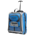 MiniMax Travel Suitcase with Wheels with Front Pocket for Toys/Dolls/Teddy Bears, Inim Xam Blue, Bagage Cabine