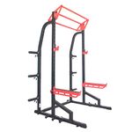 Sunny Health & Fitness Power Zone Half Rack Heavy Duty Performance Power Cage with 455 kg (1000 lb) Weight Capacity – SF-XF9933