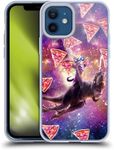 Head Case Designs Officially Licensed James Booker Thug Cat & Dinosaur Unicorn Space Pizza Ride Soft Gel Case Compatible with Apple iPhone 12 / iPhone 12 Pro