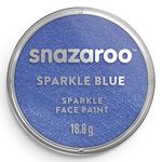 Snazaroo Sparkle Face Paint, 18ml, Sparkle Blue