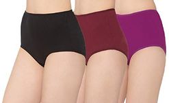 MomToBe Women's Cotton High Waist Maternity Panty/Pregnancy Panty/Maternity Underwear/Pregnancy Underwear/Maternity Panties Over Bump Combo- (5503reblkmrnmagmp-xl_Multicolor_Pack of 3)