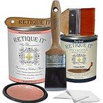 Retique It Chalk Finish Renaissance furniture paint, 55 Aegean Coral, 32 Ounces