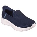 Skechers Women's Go Walk Flex Slip-ins-Relish Sneaker, Navy, 5 UK Wide