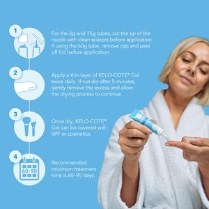 KELO-COTE Silicone Scar Gel 15g – Treatment for Surgical, Burn & Acne Scars