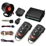 MASO Universal Car Vehicle Burglar Protection System Alarm Security+2 Remote Control