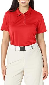 adidas womens Women's Performance Primegreen Shirt Polo, Collegiate Red, Large US