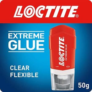 Loctite Extreme Glue, All-Purpose, Fast-Acting Clear Glue for Wood, Metal, Stone, Glass, and Rubber, 1 x 50g