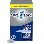 One A Day Multivitamin For Men 50 Plus - Daily Vitamins For Men With Vitamins A, B, C, D, E, Calcium, Selenium, Magnesium And Zinc To Support Immune, Bone, Heart And Eye Health, And Energy, 90 Tablets