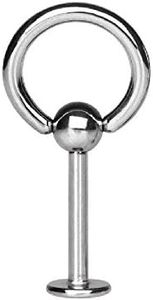 BodyJewelryOnline 14G Surgical Steel Door Knocker Labret Stud Lip Ring Body Jewelry Piercing 14 Gauge 5/16" Nemesis Body Jewelryâ„¢