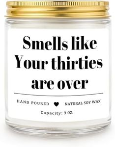 Homsolver 40th Birthday Gifts for Women Men, 9OZ Lavender Scent 40th Birthday Candles with 50+ Hours Burn Time, Unique Handmade 40th Birthday Decorations for Women, Men, Friend, Sister, Wife, Husband