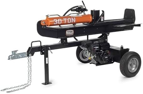 Titan Attachments Industrial 30 Ton Towable Hydraulic Horizontal/Vertical Log Splitter, Quarter Logs Up to 24", ATV/UTV Tow-Behind with 208cc Briggs and Stratton Engine