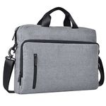 FATMUG Laptop Bag (upto 15.6") - Messenger Briefcase Bag for Men, Women, Boys and Girls - Office, Casual, Daily use sling bag - 13 litres (Light Grey)