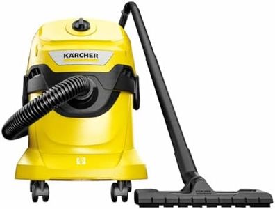 KARCHER WD4 V | Wet & Dry Vacuum Cleaner | 1000W | 20L Tank | Durable Plastic Body | Blower Function | Flat Pleated Filter | Home, Car & Furniture Cleaning | German Tech