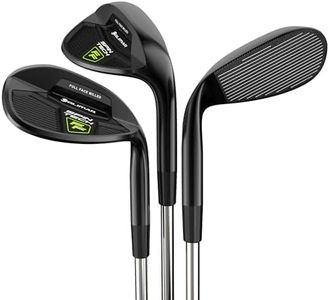 Orlimar Golf Spin Tech Full Face 3-Piece Black Wedge Set for Men, 52 56 60 Right Hand (Pitching Wedge/Sand Wedge/Lob Wedge)