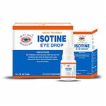 Jagat Pharma Isotine Eye Drop Palash Apamarg with 8 herbs |For Digital Screen Strain Redness Irritation Eye Pain Increased Screen Time Pollution|1 Box (10ml X 6 eye drops)