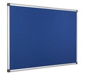 Bi-Office Notice Board Maya, Blue Felt, Aluminium Frame, 120 x 90 cm
