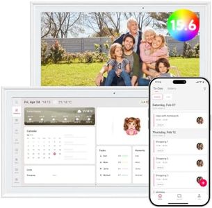 KRITEM 15.6 Inch Smart Digital Calendar, No Subscription & Zero Ongoing Fees Home Dashboard, Touchscreen Electronic Wall Planner, Chores Charts, Meal Plans, App Store Access, Included Desktop Stand