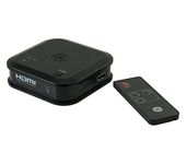 GE 3-Device HDMI Switch with Wireless Remote, Supports 1080P and 4K Ultra HD, Black, 31046