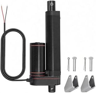 Justech 100mm 4-inch Linear Actuator Motor Heavy Duty 750N DC 12V for Auto Car RV Electric Door Opener Industrial Agricultural Machinery Clean Sweeping Vehicles Vessels Cargo Medical Window-Black