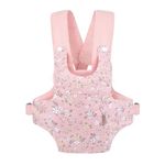 GAGAKU Baby Doll Carrier Doll Accessory Stuffed Animal Carrier with Adjustable Straps for Kids – Pink (Pear Flowers)