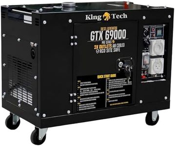 Kingtech Portable Diesel Generator GTX69000 New Single Phase Commercial 8.4kw Max 6kw Rated