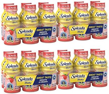 SPLENDA Diabetes Care Shakes - Meal Replacement Shake, Strawberry Banana, 8 Fl Oz (Pack of 24)