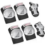 Youth/Kids Knee Pads Elbow Pad Wrist Guards Protective Gear Set for 3-15 Years Child Roller Skates Skateboard Inline Rollerblading Cycling BMX Bike Skating Scooter Riding and Other Outdoor Sports