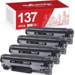 MYCARTRIDGE SUPRINT 137 Black Toner Cartridge Compatible Toner Cartridge Replacement for Canon 137 CRG137 9435B001AA use with ImageClass MF236n MF232w MF216n LBP151dw D570 Printer 4 Pack CRG-137