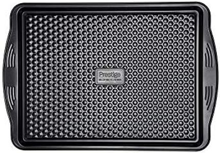 Prestige, Aerolift, Large Roasting Tray Non Stick, Cushion Base, Fridge Freezer and Dishwasher Safe, Carbon Steel, Internal Dimensions 37 x 28 x 2 cm, 11 x 15 Inch