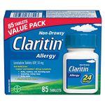 Claritin Allergy Medicine, 24-Hour Non-Drowsy Relief 10 mg, Value Pack, 85 Tablets