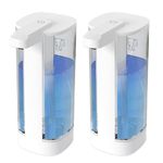 Josnown Automatic Liquid Soap Dispenser, 2 Pack 16.9oz/500ML Wall Mount Touchless Hand Soap Dispenser Electric, 4 Gear Adjustable, Rechargeable Auto Dish Soap Dispenser for Bathroom Kitchen Office