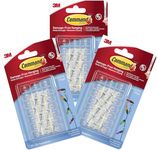 Command 3M Adhesive Decorating Picture Hanging Hooks Clear - Set of 3 (60 Clips)