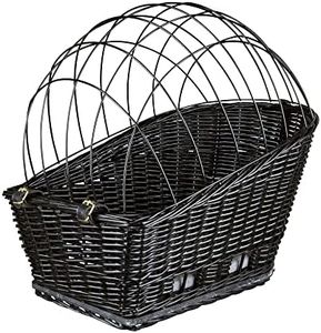 Trixie Bicycle Basket For Carrier, With Lattice, 35X49X55cm, Black