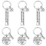 6 Pcs Coach Gifts Football Keychain Thank You Coach Gift Appreciation Key Chain Gift for Men Women Soccer Basketball Swimming Basketball Volleyball, 2 Styles