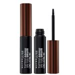 Maybelline New York Tattoo Brow Peel Off Eyebrow Gel Tint, Semi-Permanent Colour, Waterproof, Lasts up to 3 Days, Colour: Dark Brown, Duo Bundle