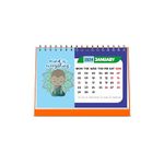 ESCAPER Mind is Everything Motivational Table Calendar 2024 with Inspiring Quotes, 12 Monthly Pages with Thick Paper Twin-Wire Binding Desk Calendar 2024 (A5 Size, 8.5" x 5.5")