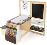 COSTWAY Kids Art Table and Chair, C