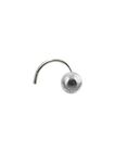 abhooshan 92.5 Sterling Silver Very Tiny Dot Size 1mm 2mm 3mm 4mm Ball Nose Pin For Pierced Nose with Wire for Girls Stylish Piercing for Helix Cartilage Lobe Tragus (4, Sterling Silver)