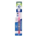 Brilliant Soft Adult Toothbrush by HartFelt - With Over 14,000 360 Degree Micro-Fine, Rounded-Tip Bristles for Easy & Effective Cleaning, Red, 1 Count