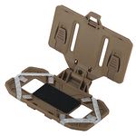 EralcNa Tactical Plate Carrier Vest Attachments, Universal Phone Chest Mount for Screen Size 4.7"-6.7",Tan