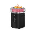 Ninja Fireside360 Smokeless Outdoor Fire Pit & Patio Heater – 3 Modes (Flame, Heat, Both), 80,000 BTUs, Propane Powered, Weather-Resistant, Hassle-Free Dial Control, OF101C (Canadian Version)