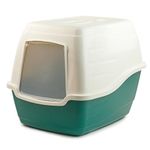 KCT Enclosed Hooded Large Cat Litter Box/Tray/Pet Loo - Green