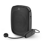 YOCEWECA Wireless Voice Amplifier with Headset Microphone,Personal Wireless Bluetooth Amplifier with Mic,Teachers Microphone Wireless,Mini Megaphone Speaker,Portable PA System for Classroom C002