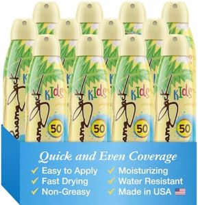 Panama Jack Kids Sunscreen Spray - SPF 50, Broad Spectrum UVA/UVB Protection, Hypo-Allergenic, PABA, Paraben, Gluten & Cruelty Free, Water Resistant (80 Minutes), 5.5 OZ (Pack of 12)