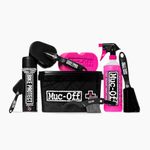 Muc-Off 8 in 1 Bicycle Cleaning Kit - Bike Cleaning Kit, Cleaning Bundle for MTB/Road/Gravel Bikes - Set Includes Bike Cleaner and Bike Protect, Black