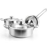Stainless Steel Cookware Set, 6 Pie