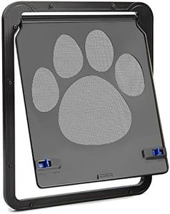 Small Dog Door for Screen Door, Easy Install Lockable Cat Screen Door for Sliding Door, Doggie Screen Doggy Door