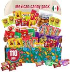 Mexican Candy Box Variety Pack with Duvalin, Salsaghetti and Much More – Over 100 Authentic Dulces Mexicanos Surtidos and Spicy Mexican Snacks Variety Pack International Snacks for All Ages for Lunches, Office, College Students