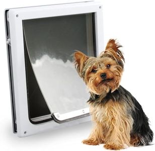 Pet Prime 2 Ways Locking Pet Flap Door For Dogs Pet Door with Transparent flap (Large)