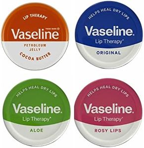 Vaseline Crema Lip Therapy para labios de vaselina, 20 g. Manteca de Cacao, Aloe, Rosy Lips y Original. Alivia los labios secos (paquete de 4)